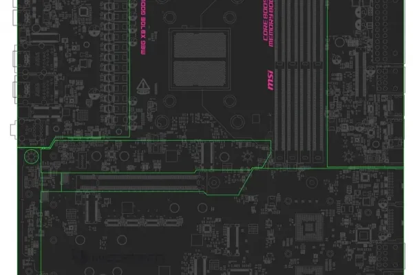 MSI MEG X870E GODLIKE Motherboard Surfaces: Advanced AM5 Slot for AMD Ryzen 9000 Series